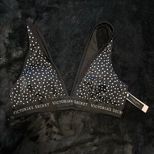 Victoria's Secret Black Polka Dot Swimtop